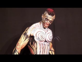 Swiss bodypainting art festival 2013 lugano behind scenes renaissance competion brush sponge hd