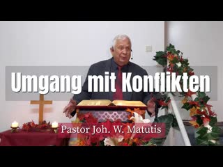 Joh w matutis umgang mit konflikten 23 oktober 2021