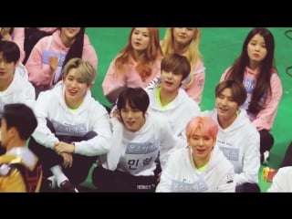 [20170116] monsta x fancam @ idol star athletics championships 2017