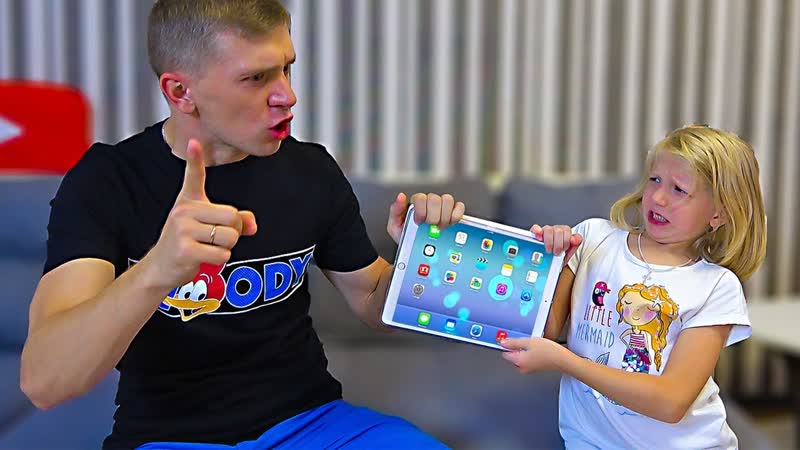 Папа запретил планшеты и телефоны в доме! милана сама виновата! скетчи от family box