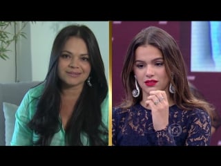 Bruna marquezine se emociona com depoimento de sua mãe