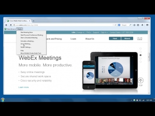 Webex join a meeting with productivity tools (wbs29 12)