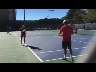 Practice belinda bencic #ctopen16 💪