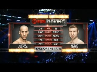 James degale vs lucian bute undercard