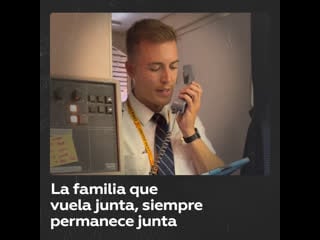 Emotivo discurso de un piloto a su madre azafata