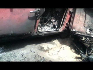 Сгоревшая украинская бронетехника у г рубежное