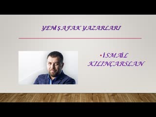 İsmail kılıçarslan pembe mabatlılarla alıp veremediğim 11 05 2019