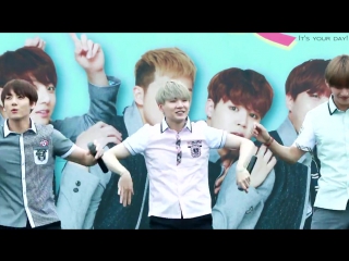 [fancam] 160604 bts smart uniform campaign family (suga focus) family love day smart event