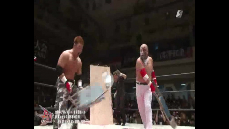 Masaya takahashi, takumi tsukamoto, ryuichi sekine &amp; saburo inematsu vs jaki numazawa, yuko miyamoto, isami kodaka &amp; ito