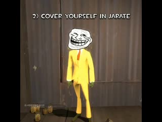 Jarate floats on water