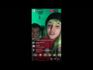 Rizha singing cute bitch on instagram live