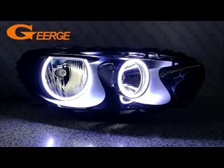 For volkswagen vw scirocco 2008 2009 2010 2012 2013 halogen headlight excellent ultra bright illumination cob led angel eyes kit