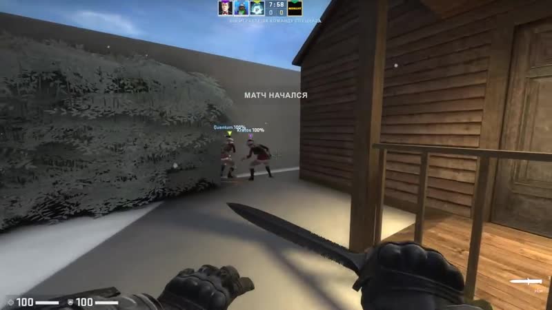 [hell door] лагающий маньяк vs новогодние снегурки в csgo!