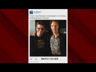 Watch #benedictcumberbatch reunite with the first person to ever tell him he should play #doctorstrange (me)
