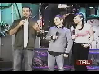2001 12 14 mtv's trl 2 lotr cast elijah wood, dominic monaghan, liv tyler and orlando bloom