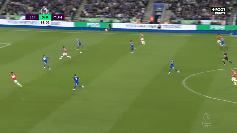 Leicester 0 [1] manchester united jadon sancho 22'