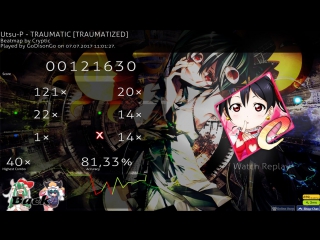 Utsu p traumatic [traumatized] 7,04* % 40x 14 miss(osu!)