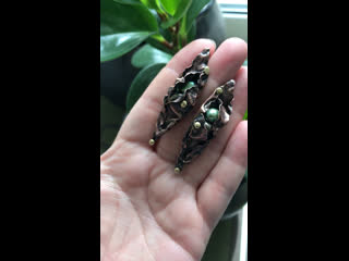 Fairytale multicolor brooch (green)