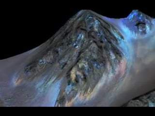 Animation of site of seasonal flows in hale crater, mars