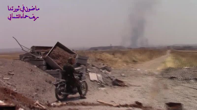 Боевики "оппозиции" на высотах тель малах на севере провинции хама