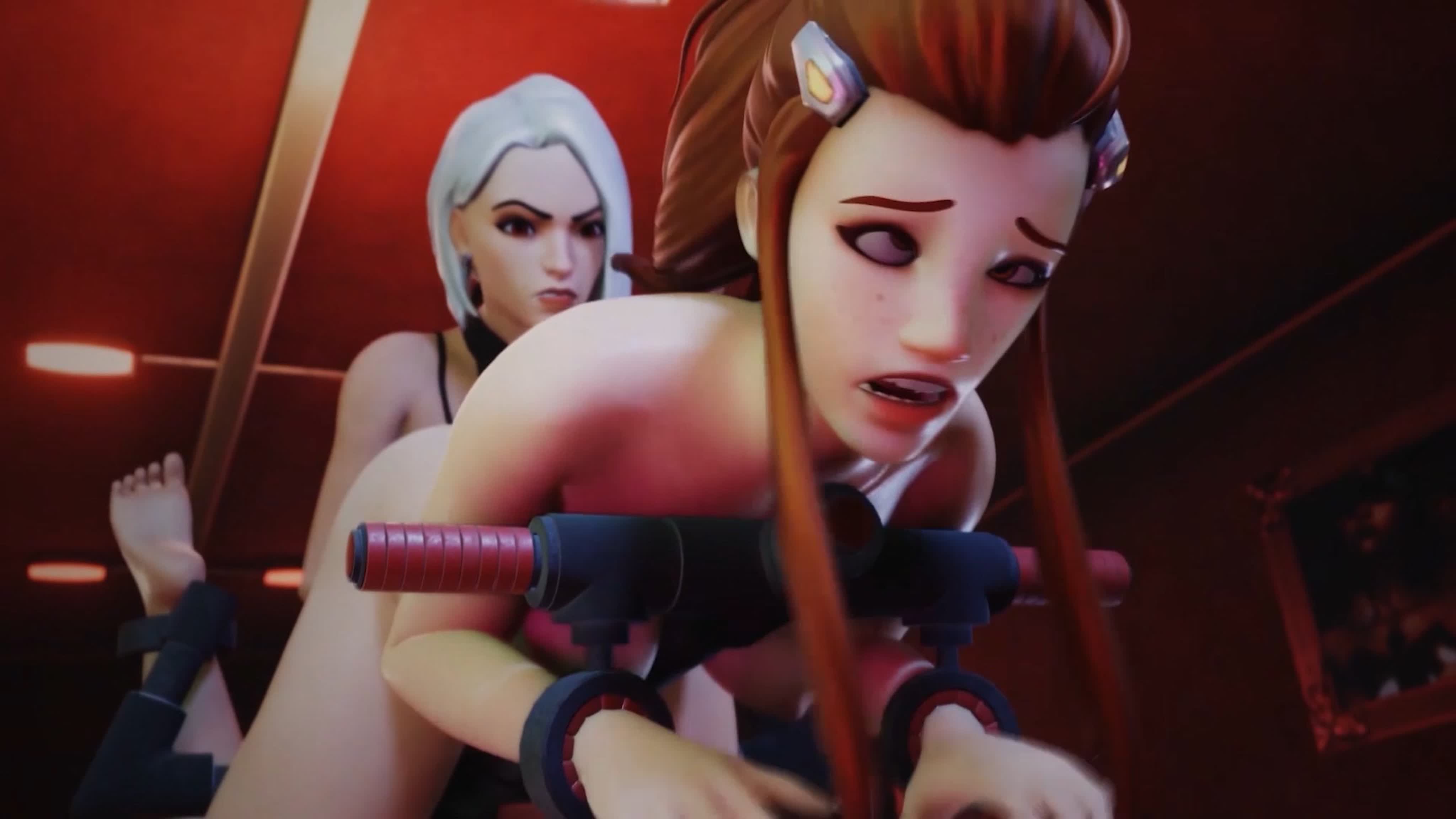 Ashe doms brigitte (overwatch sex)