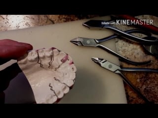 Orthodontic closing springs (diastema) lesson ортодонтия