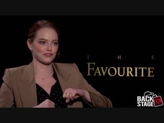 The favourite cast interviews with emma stone, rachel weisz joe alwyn