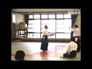 This is the video of when morihiro saito iwama style aikido association 一般社団法人　岩間流合気道会