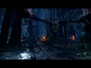 Endor night scene 3 (star wars battlefront) 4k