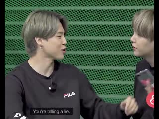 Yoongi and jimin bickering flirting for no reason;