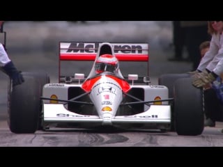 Jenson button drives senna's mclaren goodwood 2015