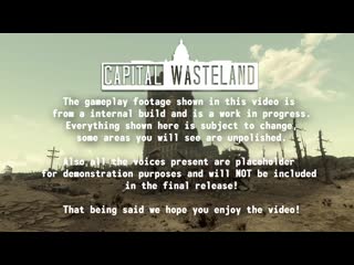 Fallout 4 the capital wasteland you gotta shoot 'em in the head gameplay trailer