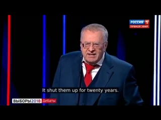 Zhirinovsky on salisbury issue russia need only two rockets and british isles w