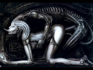 Tribute to hr giger dark surrealist art