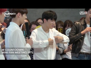 160512 bts mini fanmeeting behind the scenes @ m!countdown