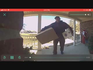 Ups delivery guy spots a doorbell camera mp4