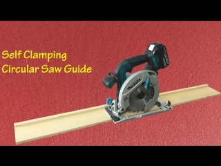 Making a self clamping circular saw guide kendinden yapışkanlı kesim kılavuzu