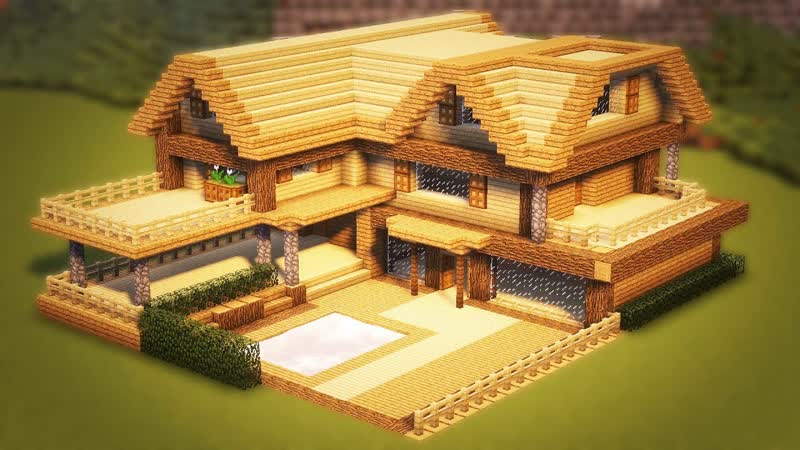 [скрынник дмитрий] большой стартовый дом в minecraft!