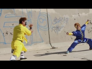 Tiger kung fu vs wushu fight scene (tekken mortal kombat style)