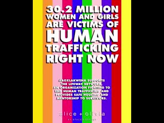 An estimated 30 2 million women and girls are victims of human trafficking right now we must #stophumantrafficking #aoxlakwena