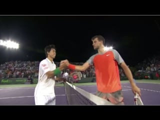 Grigor dimitrov vs kei nishikori 6 7(1), 5 7 miami open (r32)