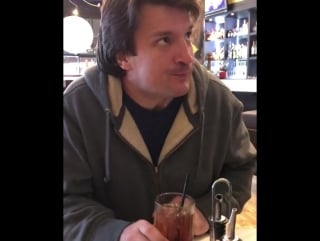 Natefillion keep it classy in fancy restaurants