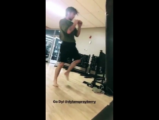 Dylan sprayberry in gym