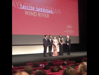 Jeremy renner introduces tpornr sheridan's new film, "wind river," at debussy theater on cannes film festival, 20 05 2017