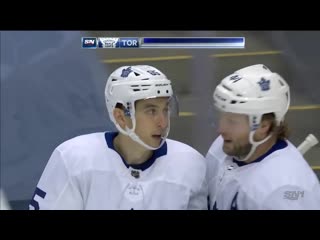 Ilya mikheyev opens scoring for the maple leafs just seconds into game