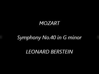 Mozart symphony no 40 in g minor kv550 leonard bernstein