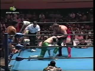 Gary albright/steve williams [c] vs jun akiyama/mitsuharu misawa [spliced outro]