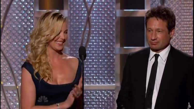 72nd golden globe awards 2015 david duchovny and katherine heigl