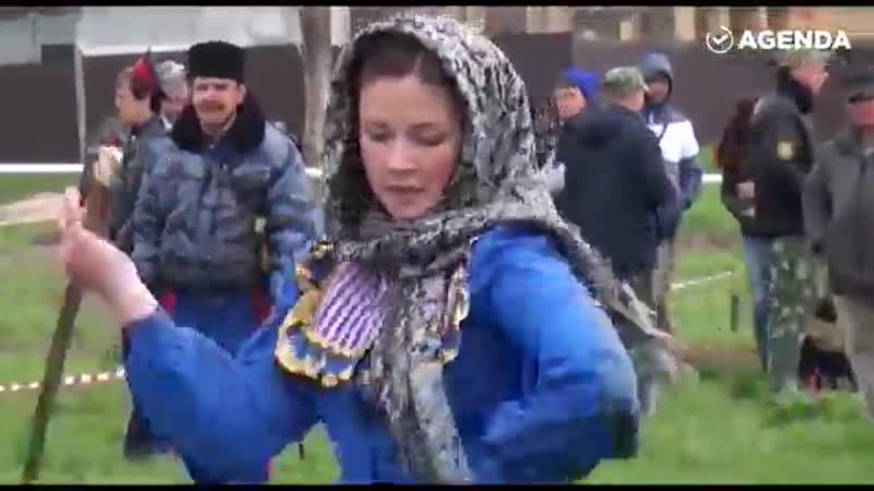 Русская девичья,казачья удаль фланкироа казачьими шашками!🛡🗡⚔