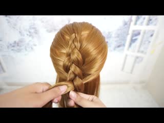 Французская коса (обратное плетение)